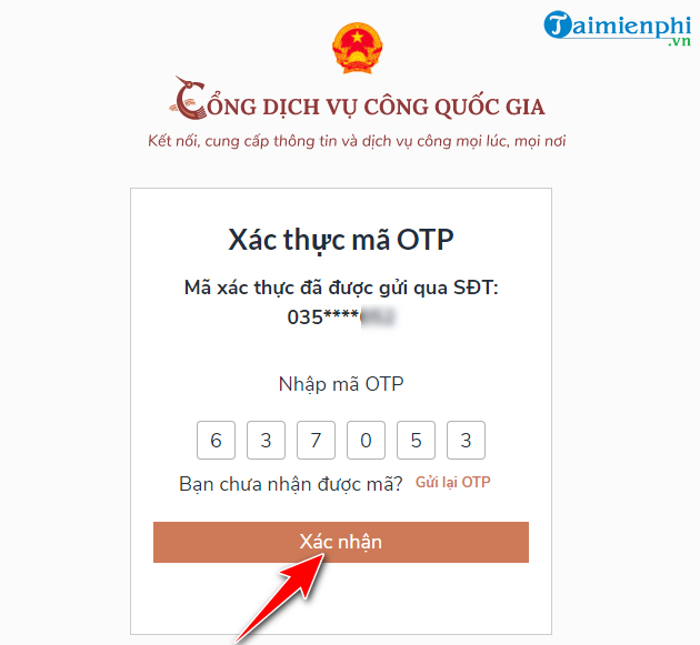 hiện không được đào tạo cho dịch vụ chính phủ quốc gia 6